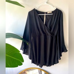 BLACK SWAN MINI DRESS, freebird